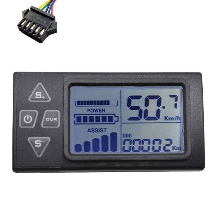 DKSooozs M6H Elektrische Fiets LCD Display Meter Dashboard 24V-60V Universele E Scooter LCD Panel Screen Vervangende Onderdelen Voor Elektrische Fiets DKSooozs M6H Elektrische Fiets LCD Display Meter Dashboard 24V-60V Universele E Scooter LCD Panel Screen Vervangende Onderdelen Voor Elektrische Fiets
