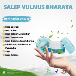 SALEP PENGERING LUKA -Luka Operasi - Luka Diabetes - Luka Kecelakaan VULNUS BHARATA 100% ORIGINAL