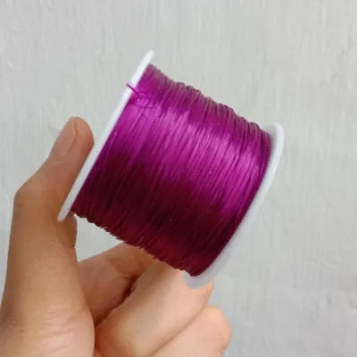 Cước chun chỉ chun tơ co giãn đàn hồi tốt dùng xỏ vòng tay phong thủy vòng hạt đá cam kết giao y hình mẫu 1 cuộn 50m tha hồ xỏ luôn phụ kiện làm trang sức handmade bán chạy chất lượng khuyến mãi hot