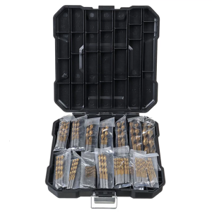 Completed 99Pieces Quality Twist Drill Bits Set for Iron Aluminum Alloy Plastic Materials Drilling Needs with Carry Case