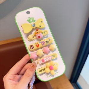 Ready Stock 6Pcs Set Sanrio Cartoon Childrens Hair Clip Kuromi Cinnamoroll Melody Hair Clip Girls Bangs Side Hair Clip Hair Accessory