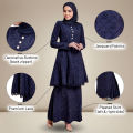 Sulam Baju Kurung Lace Rose Jacquard Baju Raya Sulam 2025 Pleated Kurung Baju Untuk Nikah Tunang Kurung Baju Melayu Perempuan Murah Cantik. 
