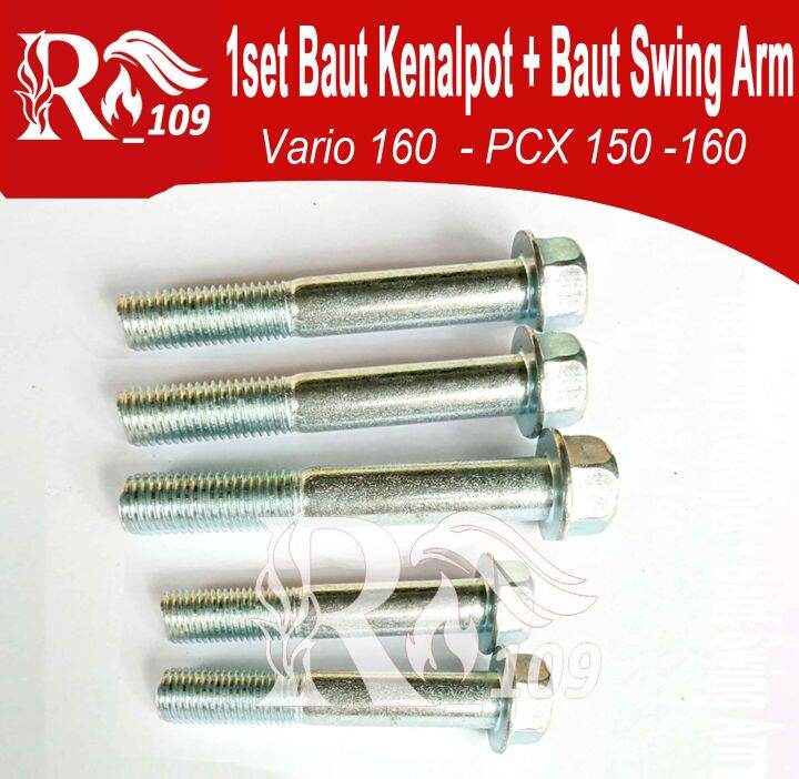 Set Baut Kenalpot Baut Swing Arm Vario Pcx Baut