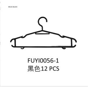 【VIDKHSY Store】Plastic Hanger for Clothes Adult Hanger Plastic Black Hanger Flexible Hanger