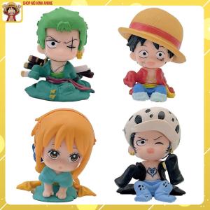 Mô Hình 4 Nhân Vật One Piece Mô Hình Luffy Zoro Chibi Dễ Thương Cao 5cm Bộ Sưu Tập Quà Tặng Cho Bé