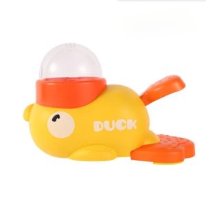 Dog Puzzle Feeder Toy Cute Duck Automatic Training Dog Anti-slip Slow Food Dispenser Interactive