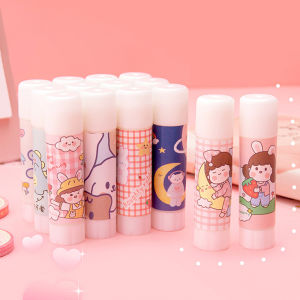 Cute Cartoon Solid Glue Stick Strong Adhesive Non-toxic Mini Seal Solid Glue Student Stationery Office Study Supplies Random Color