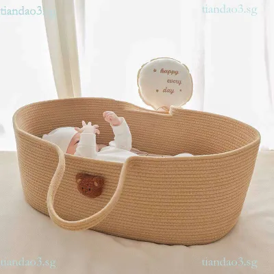 Baby Carrier Portable Outdoor Handheld Basket Baby Cradle Newborn Sleeping Basket Discharge Basket Safe Sleeping Basket Bed YZX