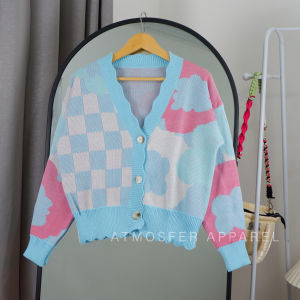 Diva Cardigan Rajut Wanita Oversize Jumbo / Atasan Wanita Lengan Panjang Korean style / Cardigan Rajut Jumbo Kancing / Knit Cardy Wanita Oversize