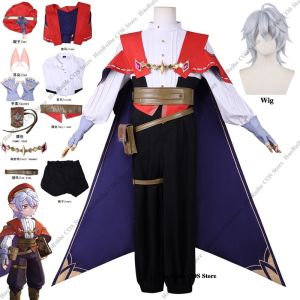 New Roco Kingdom: World Enzo Cosplay Costume Game Adult Cloak Shirt Pants Belt Gloves Wigs Outfits Halloween Carnival Party Suit h2610