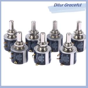 Ditur 1pc 534-1-1 Spectorl Precision Wire Wound Potentiometer 534 2w 100R 200R 500R 1K 2K 5K 10K 20K 50K 100k