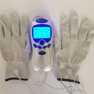 Electronic Pulse Therapy Body Massage with Hands Electrode Gloves Physiotherapy Muscle Stimulator