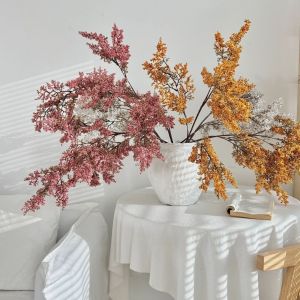 CANICECA Long Branches Artificial Soft Rime Faux Plants Floral Art Wabi Sabi Simulation Tree Branch  Decorative Fake Flowers Plant Wedding Decoration