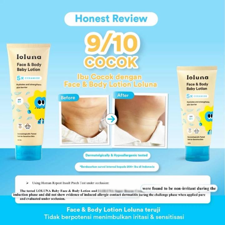 LOLUNA%20Face%20&%20Body%20Baby%20Lotion%20-%20Lotion%20Krim%20Muka%20dan%20Badan%2080ml%20200ml%20Bayi%20dan%20Anak/%20Krim%20untuk%20Newborn/%205x%20Ceramide/%20Melembapkan%20Kulit%20Wajah%20&%20Badan/%20Perawatan%20Kulit%20Kering%20dan%20Sensitif%20-%20Image%202