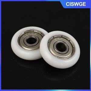 CISWGE 2 cái 6x25x7 mét bề Mặt Hình Cầu cao su tráng mang ròng rọc POM bọc mang ròng rọc nhựa mang ròng rọc đồ nội thất phù hợp