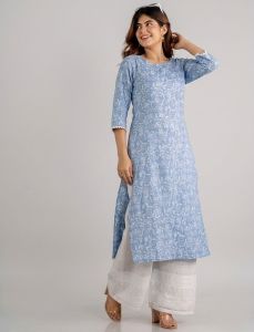 DEBAYU Nayo Ethnic Printed Straight Kurti Top only Size S to XXL Malaysia