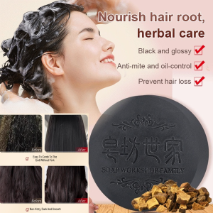 🔥Super Low Price 🔥handmade Essential Oil Soap Shampoo Soap Foilated Knotweed Handmade Soap Shampoo Bar With Essential Oils For Hair Growth Dandruff And Mite Treatment Deep Nourishing And Moisturizing Traditional Herb For Scalp Care
