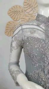 set kebaya pesta modern kebaya murah + longtorso dan rok prisket