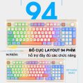 Bàn phím giả cơ XUNFOX K82 cao cấp - Phụ kiện chơi game cực chất thiết kế công thái học chống mỏi tay  1. Tính năng của bàn phím giả cơ K82 - Bàn phím giả cơ XUNFOX K82 thiết kế cong thái học tạo cảm giác gõ thoải mái không gây mỏi tay khi sử dụng trong k. 