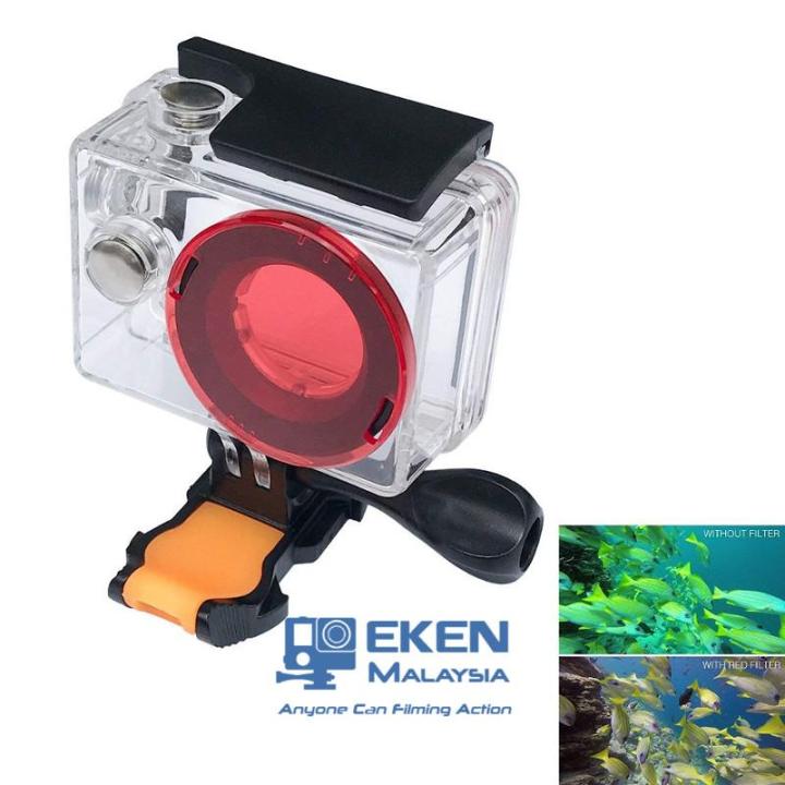 EKEN H8R/H9R RED Filter (Diving Filter) FREE Filter Case Lazada - Main Image
