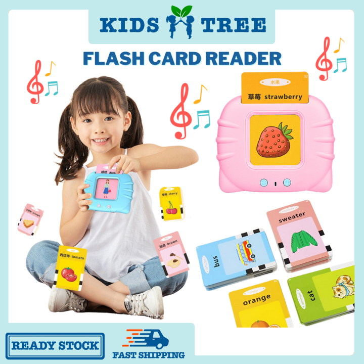Flash Card Reader Kids Toys Smart English Speaker Educational Card