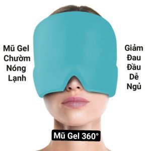 Mũ Gel Hai Lớp Chườm Nóng Lạnh Hổ Trợ Giảm Đau Đầu Giúp Thư Giãn - Mũ Giảm Đau Giảm Mệt Mỏi Bằng Liệu Pháp Lạnh
