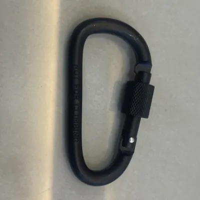 Carabiner D-Type Bold 8cm Aluminium Alloy Buckle Clip Key Chain Outdoor Camping Paracord Spring Keyring Hook