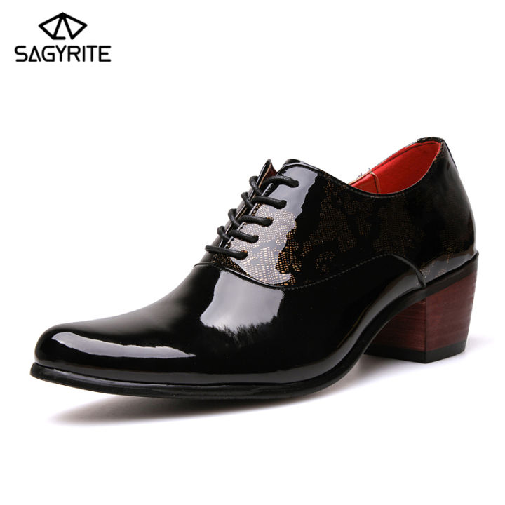 Stylish high heel shoes for men