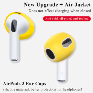 Silicone Airpods Ear Caps For AirPods 3rd Ear Cover Tips Accessories Protective Case Skin Covers For Apple AirPod 3 2Pcs/Pair