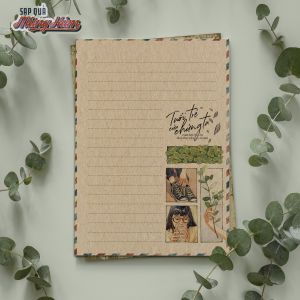 [Set 10 lá thư] Giấy viết thư tâm sự thanh xuân và yêu thương. Chất liệu kraft vintage & thân thiện môi trường.