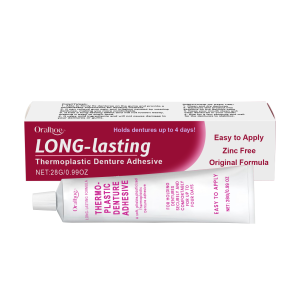 Oralhoe Denture Fixation Adhesive for Improved Comfort and Gum Care Thermoplastic Denture Adhesive