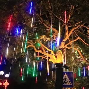ต้นไม้แขวน led ฝนดาวตก ไฟสีสันสดใส ไฟสายกระพริบ ท้องฟ้าเต็มดาว แสงสว่างกลางแจ้งกันน้ำ ตกแต่งสวน ตกแต่งคริสต์มาส Hot