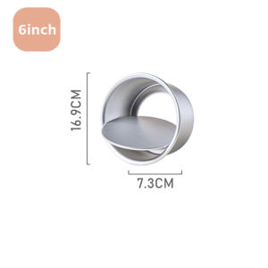 Round Cake Pan 4 / 6 / 8 Inch Non-Stick Aluminum Alloy Baking Tray & Pans Cake Mould Removable Bottom DIY Leakproof Cakes Pastry Molds Oven-Safety Bakeware Cheesecake Chiffon Pan