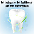 【Blue Petz】Pet Toothbrush & Toothpaste Cat & Dog 360 ° Teeth Cleaning Care Set universal Preventing Cavities. 