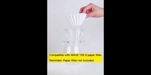 ZUZU COFFEE Timemore - Crystal Eye B75 Dripper Cake shape Coffee Dripper