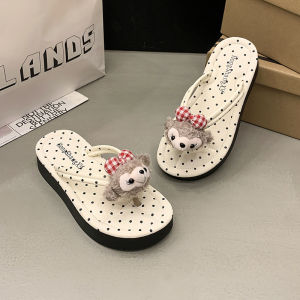 New Season Cartoon Beach Flip-Flops For Women Summer Non-Slip Sandals 2026 Fashionable Versatile Cute Sandals