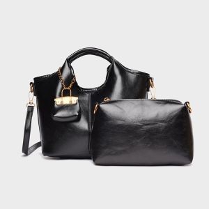 SG Gadget® 2Pcs/Set Retro Bucket Bag for Women Handbag Sets Crossbody Bag High Quality Female Bag