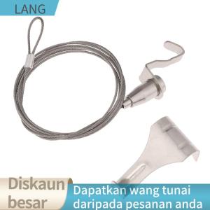 LANG 0.5-2M Adjustable Art Display Hanger 304 Stainless Steel Wire Cable Hanging Kit for Gallery Paint Picture Ceiling Suspension