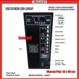 POWER KIT MESIN KIT SPEAKER AKTIF USB BLUETOOTH 500-1000 WATT TWS ECHO