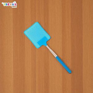 FR-C1359 Raket Lalat Teleskopik Plastik Batang Besi Bisa Panjang Pemukul Serangga Anti Slip Tepokan