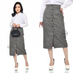 Rok Span Kerja Wanita Pendek Midi 7/8 Dibawah lutut Bahan Formal Kantor