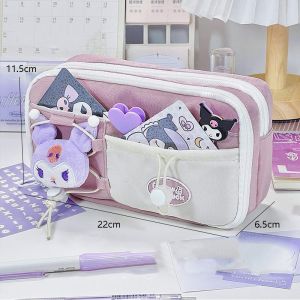 กล่องใส่ดินสอนักเรียน กล่องใส่เครื่องเขียน ความจุขนาดใหญ่ กระเป๋าใส่ดินสอ กระเป๋าใส่เครื่องเขียนนักเรียน แบบพกพา