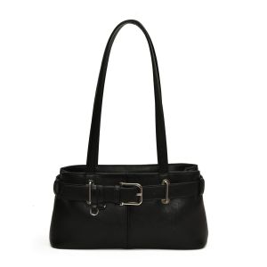 Leacat Korean style high-end single shoulder underarm bag with niche design retro versatile commuting handbag