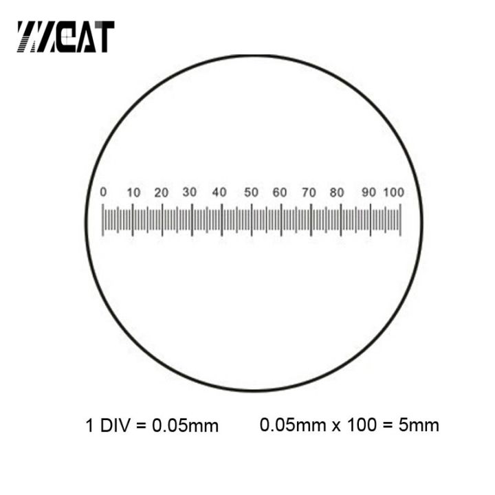 C4 DIV0.05MM Ocular Graticule High Precise Microscope Ruler Reticle ...