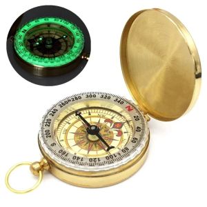 Survival Compass Pocket Size Waterproof Camping Hiking Marine Luminous Compass