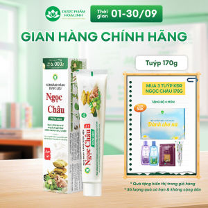 Kem Đánh Răng Dược Liệu Ngọc Châu Trắng Sáng 170g
