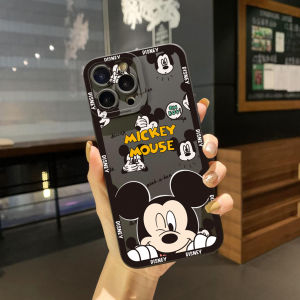 for VIVO Y17S Y27 Y15A Y15S T1 5G T1X Y02S Y21S Y21A Y02 Y02A Y36 Y33S Y12S Y11S Y12A Y01 Y1S Y20s Y20A Y22 Funny Purple Minnie Mickey Square Edge Cover Full Len Protective Case