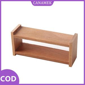 CANAMEK✨ 1 12 Dollhouse Mini lưu trữ bằng gỗ giá kệ Dollhouse phòng khách đồ nội thất trang trí nhà búp bê trang trí giả vờ chơi đồ chơi