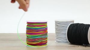 Stretchy Elastic String 1mm X 100m Elastic String for Bracelet Necklaces Jewelry Making Beading Knotting Binding Wrapping and Crafts