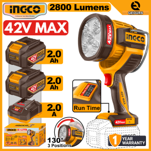 INGCO 42V CORDLESS LED WORK LIGHT | CWLI42896